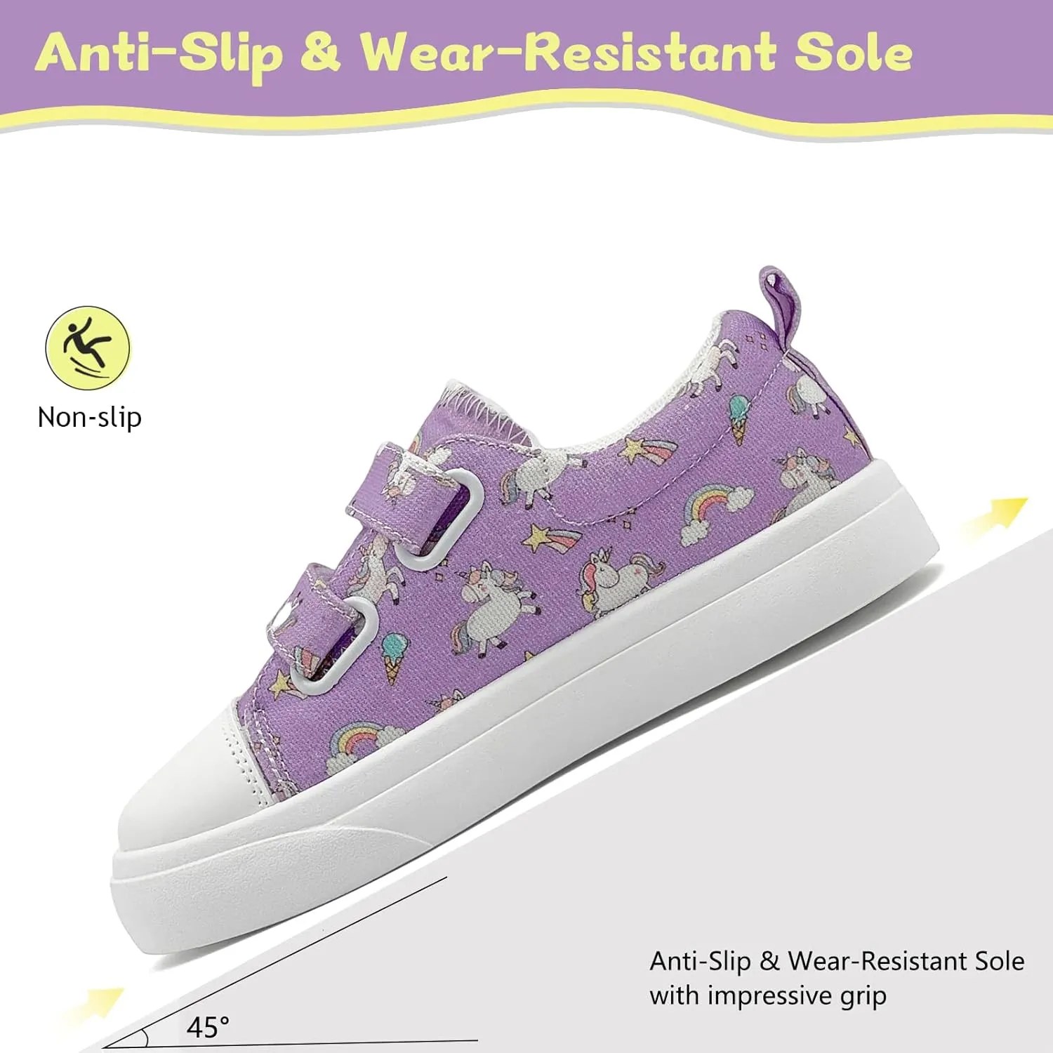 Toddler Shoes for Boys and Girls Low Top Adjustable Strap Kids Canvas Sneakers Walking Running Casual Shoes