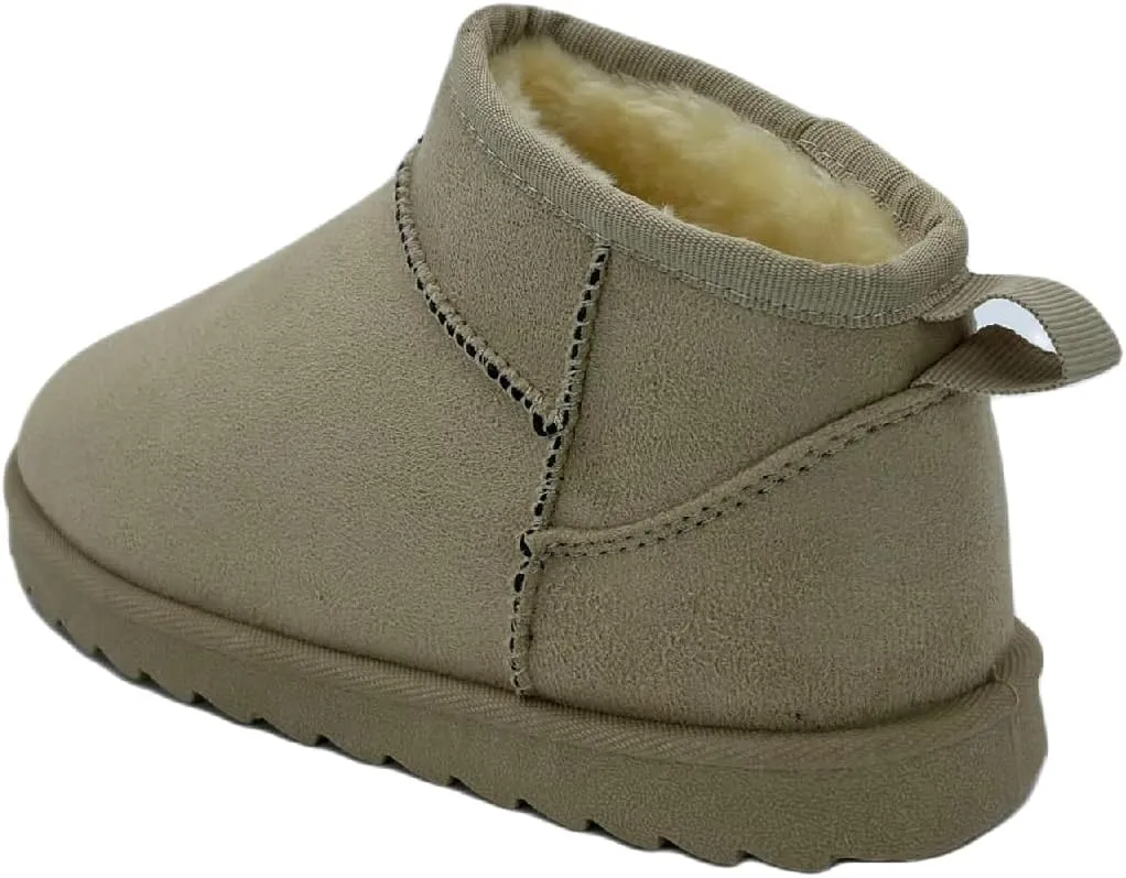 TruFox Kids Boys & Girls Mini Low Ankle Boot Soft Fur Lined Warm