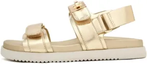TruFox Women's Flat Sandals Comfort Adjustable Double Strap Slip on Molded Footbed