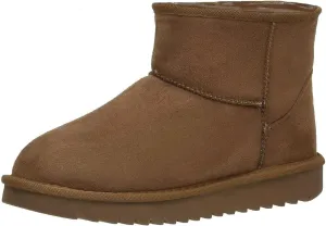 TruFox Womens Winter Boots Classic Faux Fur Lined Slip On Ankle Boots