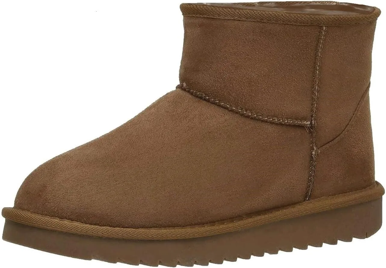TruFox Womens Winter Boots Classic Faux Fur Lined Slip On Ankle Boots