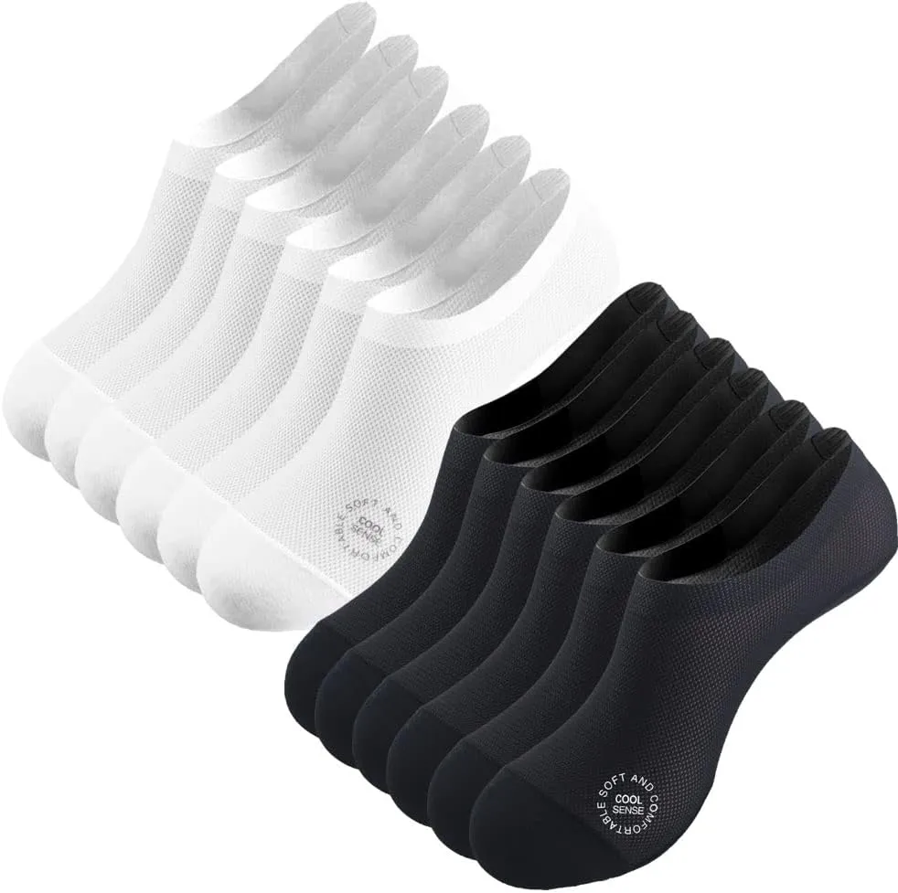 Ultra Thin Liner Socks Non Slip Nylon No Show Socks Womens Lightweight Breathable 3 & 4 & 6 Pair Packs