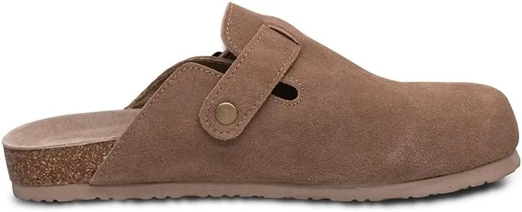 Unisex Soft Footbed Clog，Suede Leather Clogs, Cork Clogs Shoes for Women Men，Antislip Sole Slippers Mules