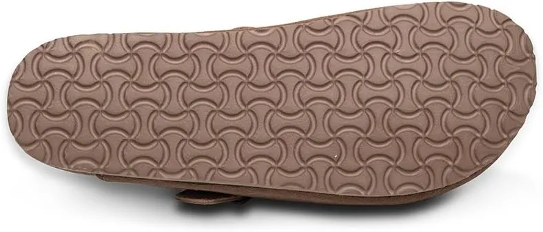 Unisex Soft Footbed Clog，Suede Leather Clogs, Cork Clogs Shoes for Women Men，Antislip Sole Slippers Mules