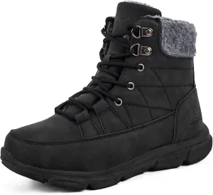 UPSOLO Womens Winter Snow Boots Waterproof Fuzzy Lightweight Warm Ankle Booties