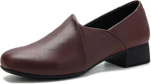 UZB Loafers for Women Dress Shoes Slip On Shoes Low Heel Casual Work Office Dressy Shoes