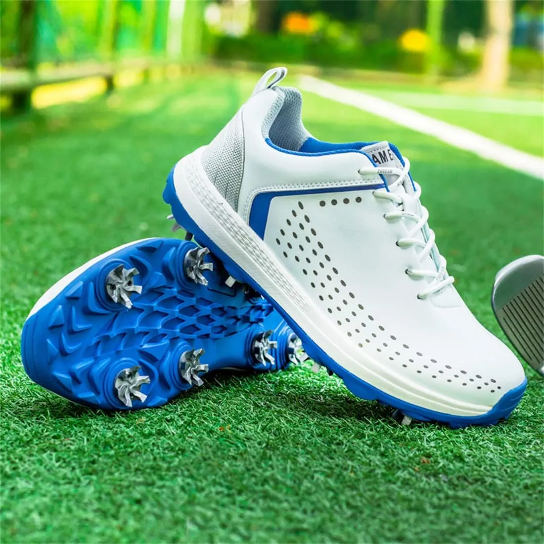 VEACAM Mens Golf Shoes Waterproof Golf Trainers Outdoor Golfing Sports Shoes Casual Ligthweight Golf Sneakers