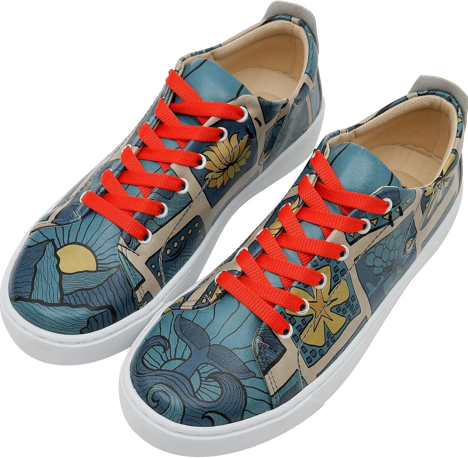 Vegan Leather Sneakers for Women - Handmade and Unique Fashion Sneakers for Women