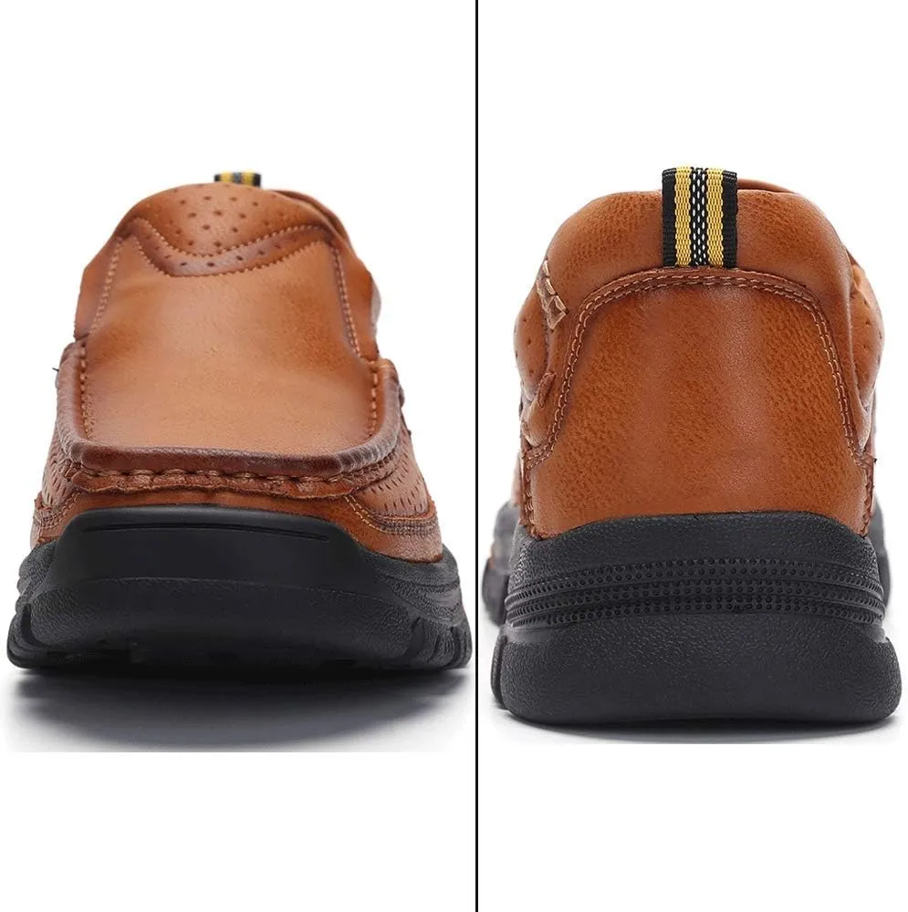 Venshine Mens Casual Slip On Loafers Shoes Walking Dress Leather Shoes