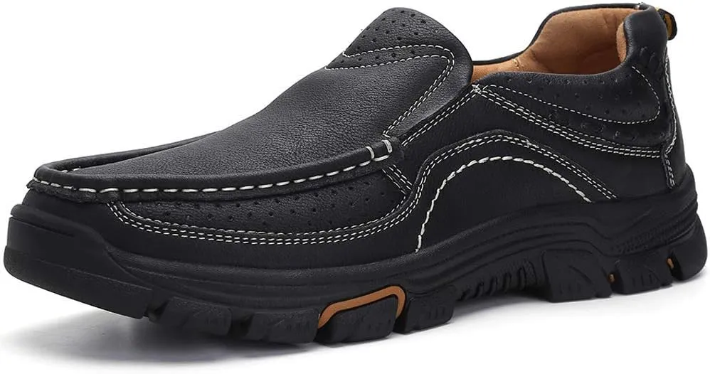 Venshine Mens Casual Slip On Loafers Shoes Walking Dress Leather Shoes