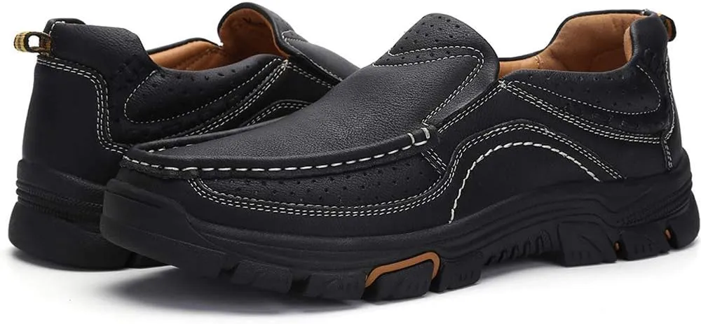 Venshine Mens Casual Slip On Loafers Shoes Walking Dress Leather Shoes