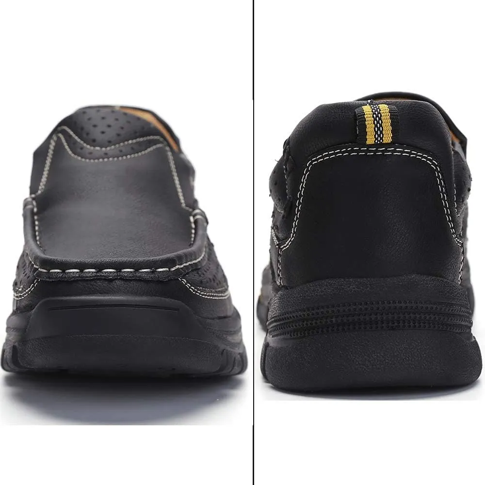 Venshine Mens Casual Slip On Loafers Shoes Walking Dress Leather Shoes