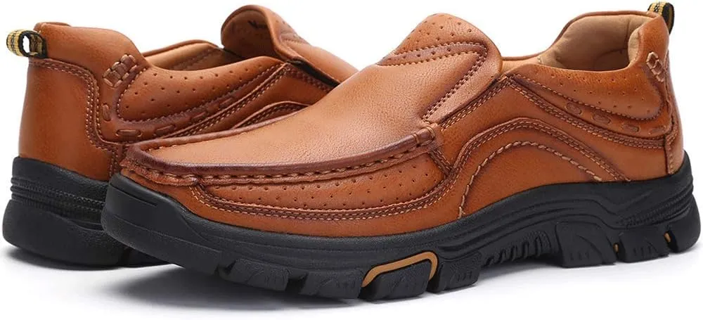 Venshine Mens Casual Slip On Loafers Shoes Walking Dress Leather Shoes