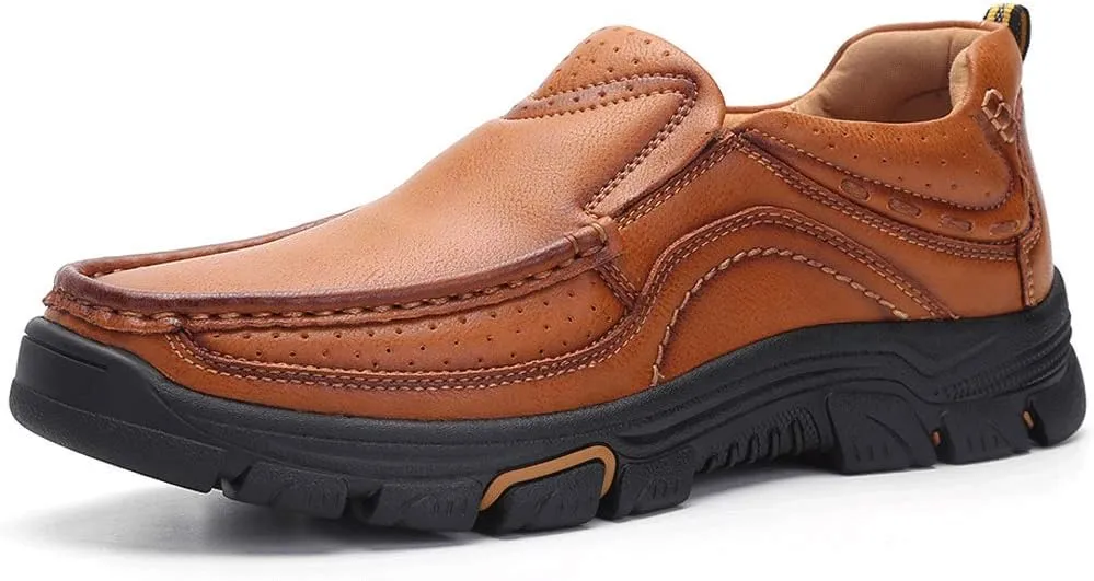 Venshine Mens Casual Slip On Loafers Shoes Walking Dress Leather Shoes