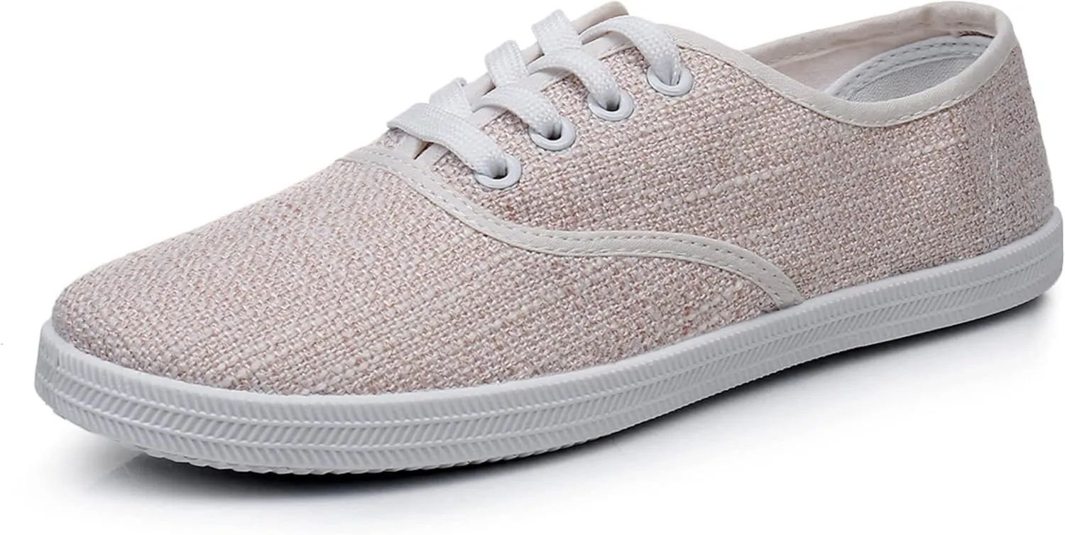 VenusCelia Women's Rainbow Lace Up Sneaker Shoes