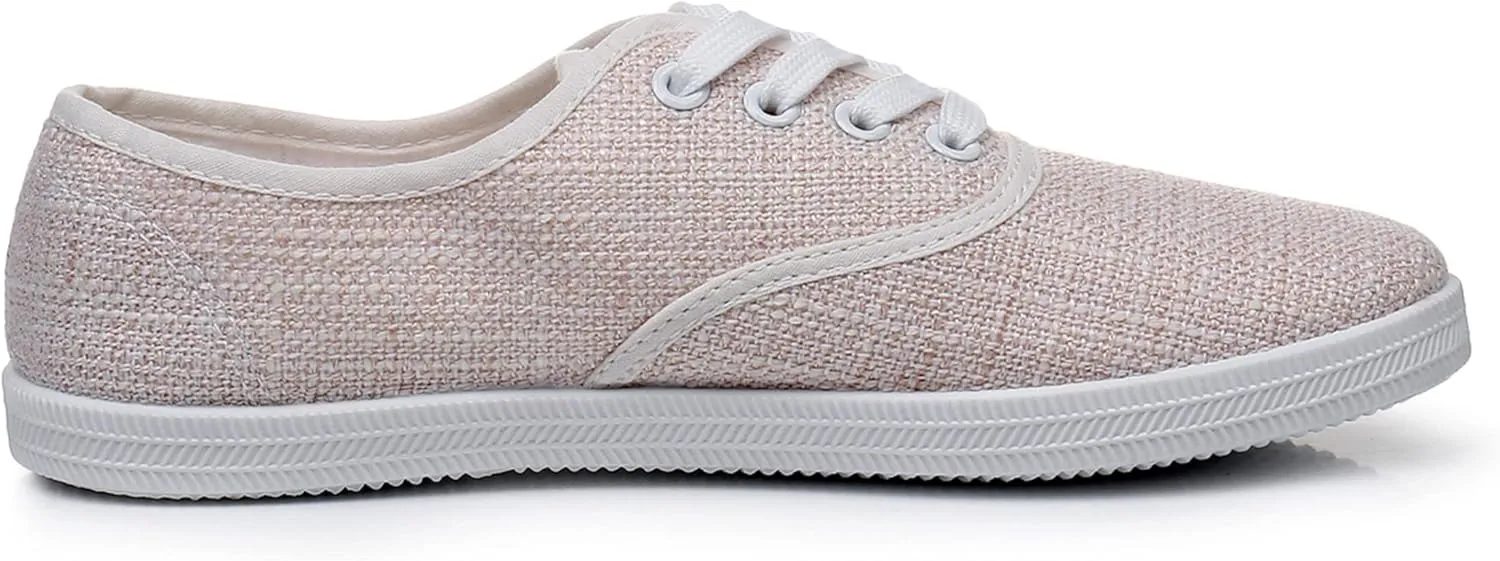 VenusCelia Women's Rainbow Lace Up Sneaker Shoes