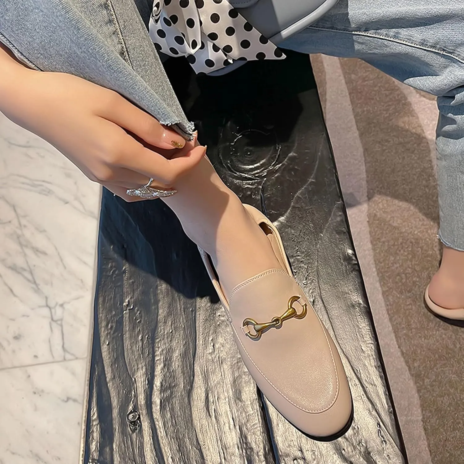 Vertundy Loafers for Womens Low Heel Flats Loafers