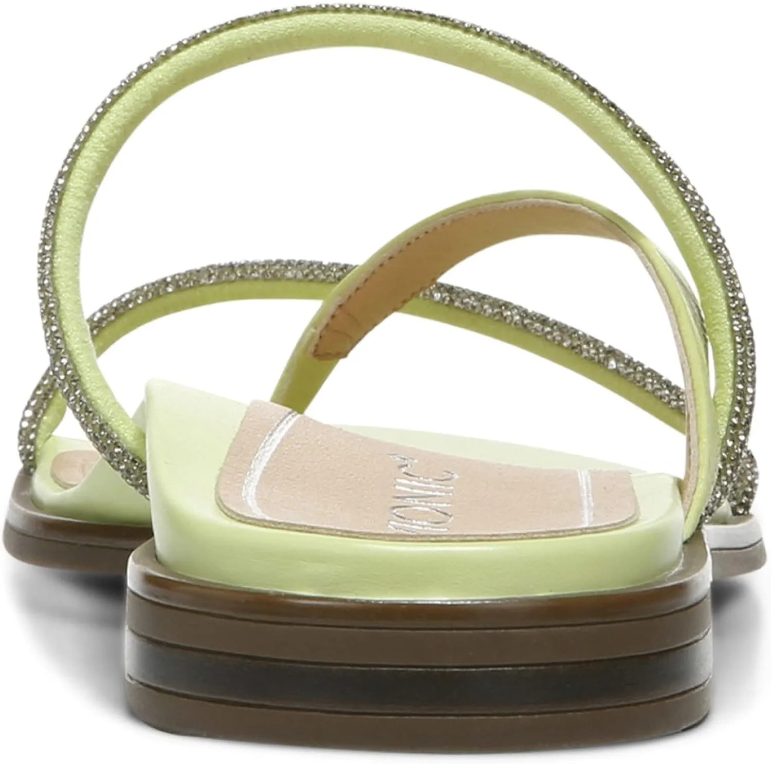 Vionic Women's Citrine Prism Flat Comfort Sandal- Supportive Slide Walking Sandals That Includes an Orthotic Insole and Cushioned Outsole for Arch Support, Medium and Wide Widths