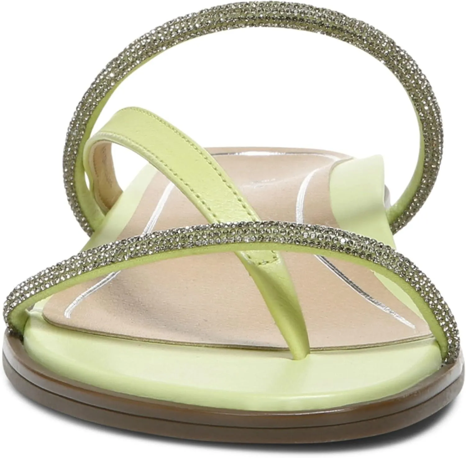 Vionic Women's Citrine Prism Flat Comfort Sandal- Supportive Slide Walking Sandals That Includes an Orthotic Insole and Cushioned Outsole for Arch Support, Medium and Wide Widths