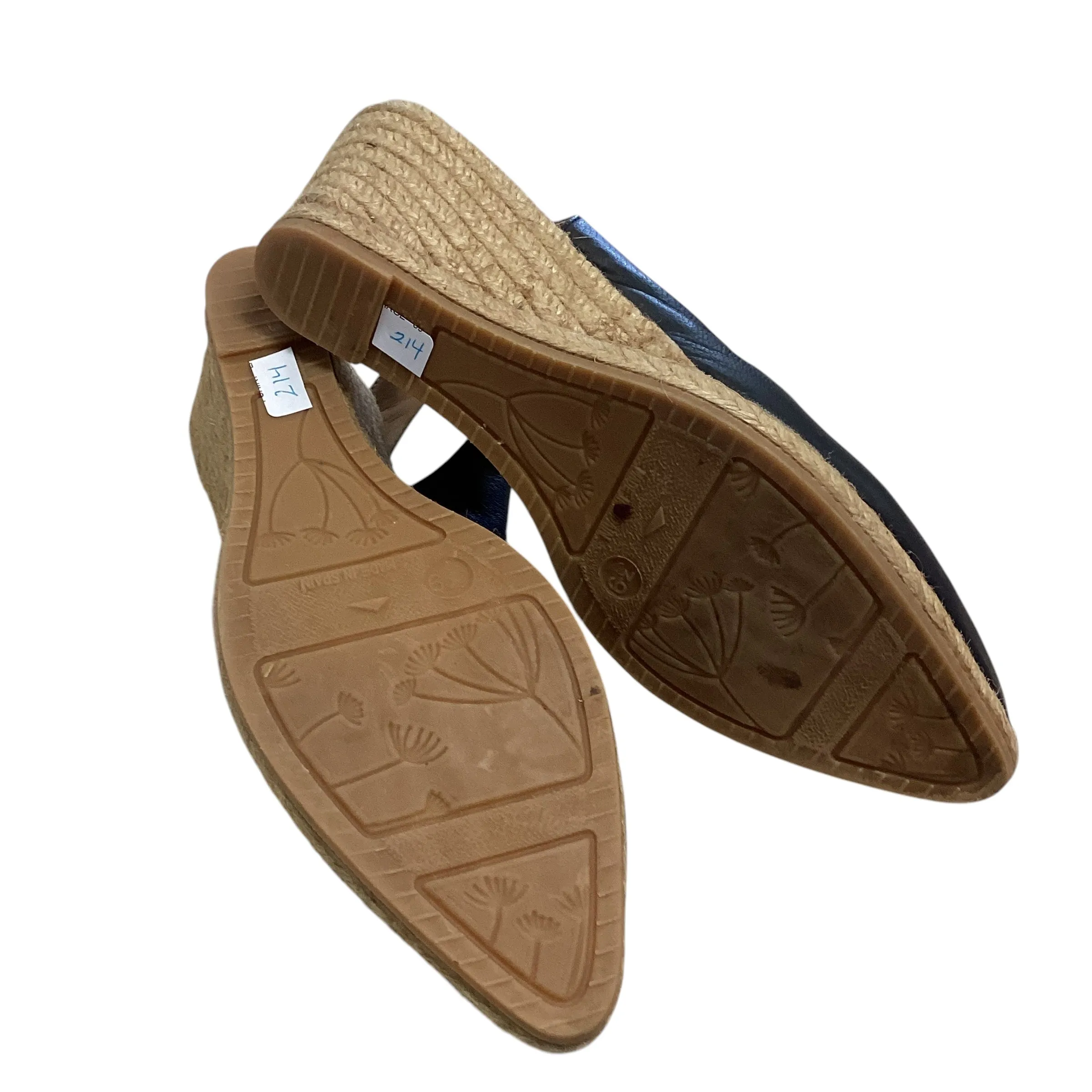 VISCATA BLACK ESPADRILLES 214  Size 8.5