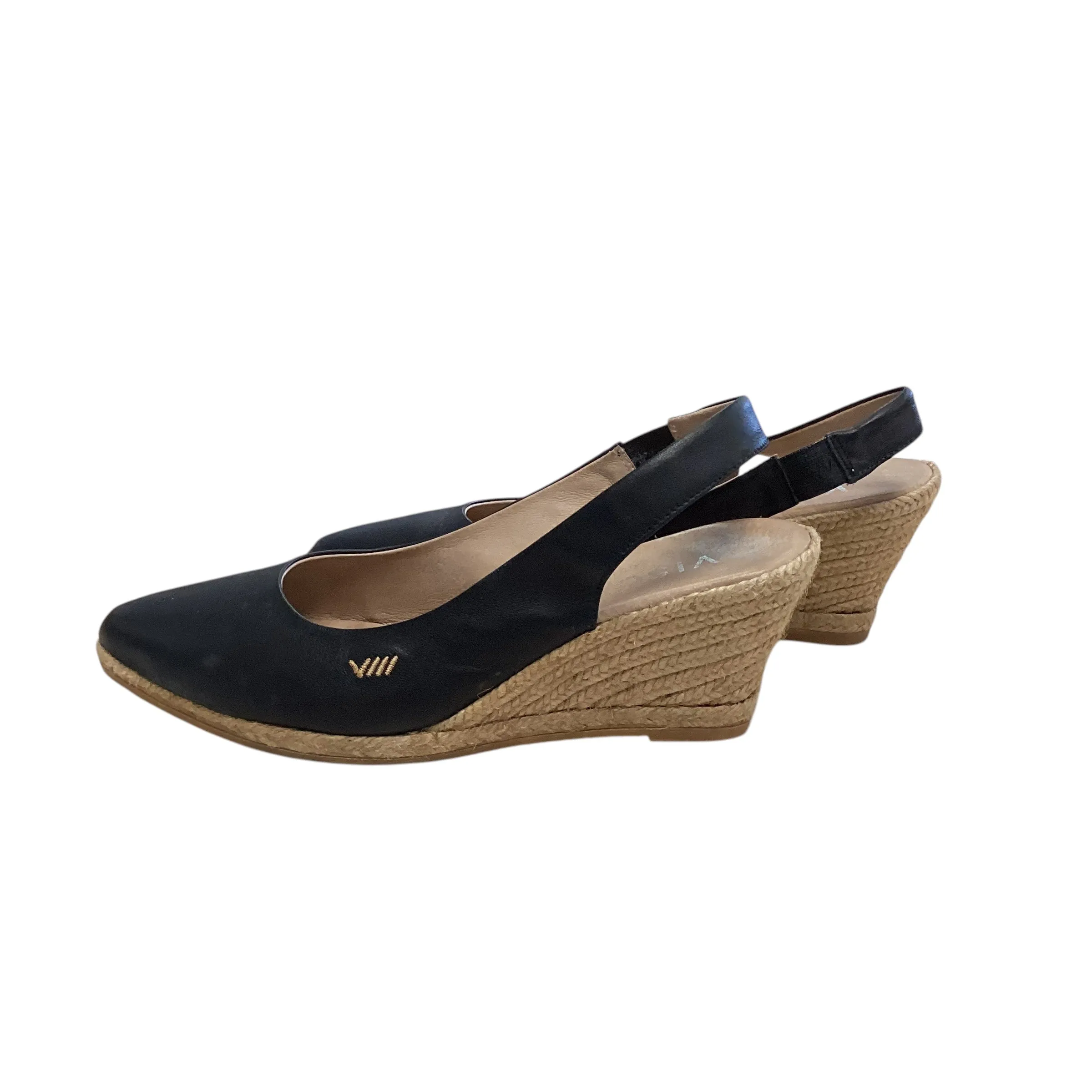 VISCATA BLACK ESPADRILLES 214  Size 8.5