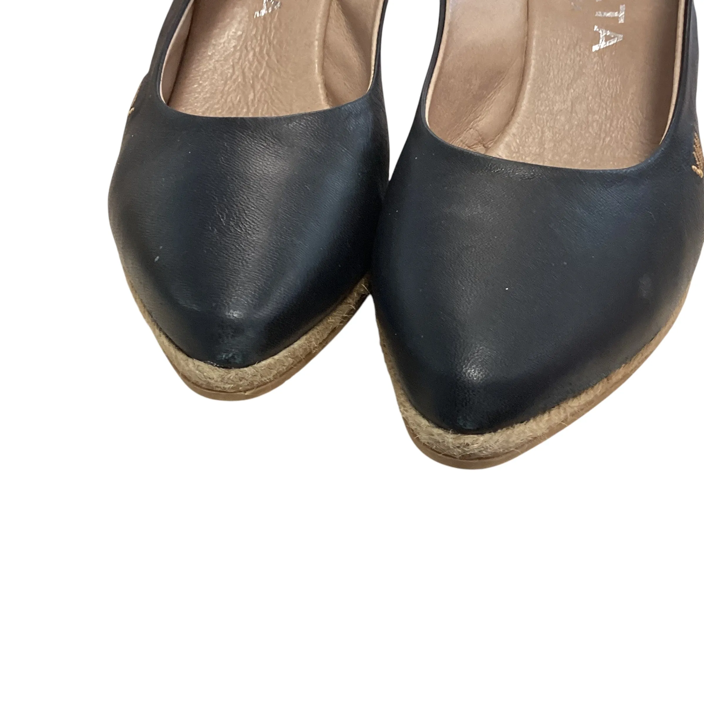 VISCATA BLACK ESPADRILLES 214  Size 8.5