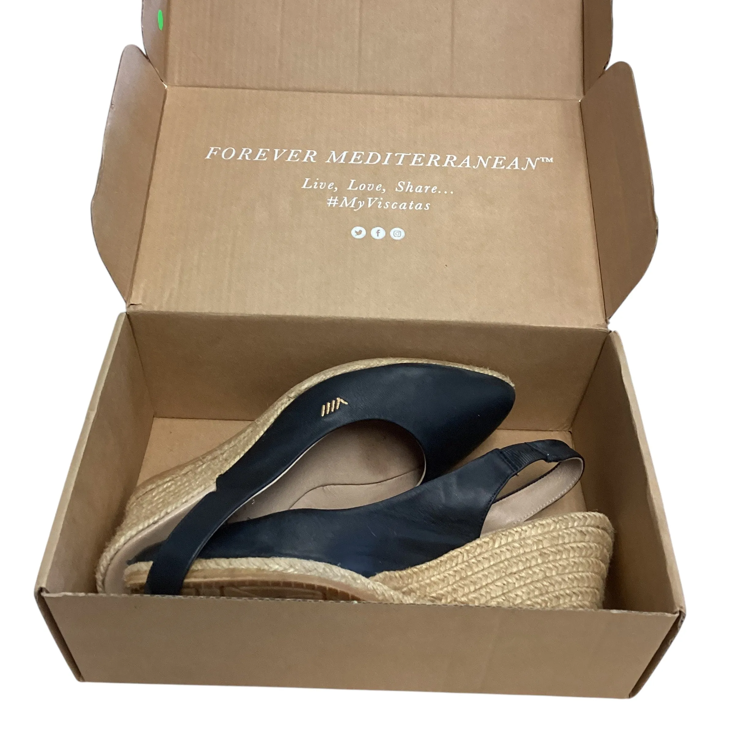 VISCATA BLACK ESPADRILLES 214  Size 8.5