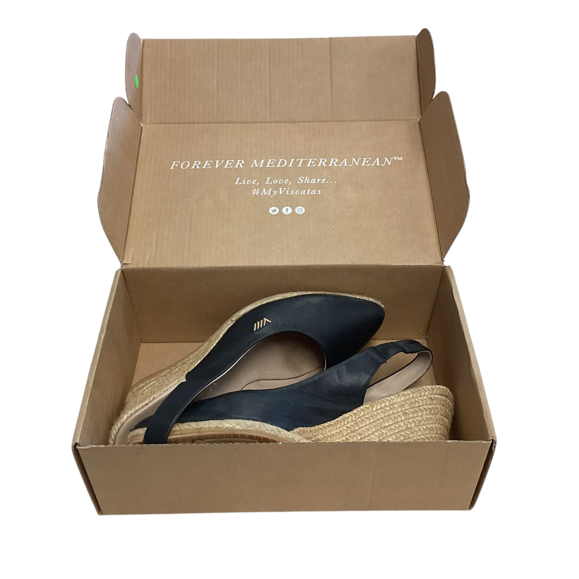 VISCATA BLACK ESPADRILLES 214  Size 8.5