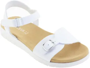 Vonair Girls Sandals Strappy Cute Flats Dress Sandals for Girls Kids Summer Shoes Open Toe with Hook Loop