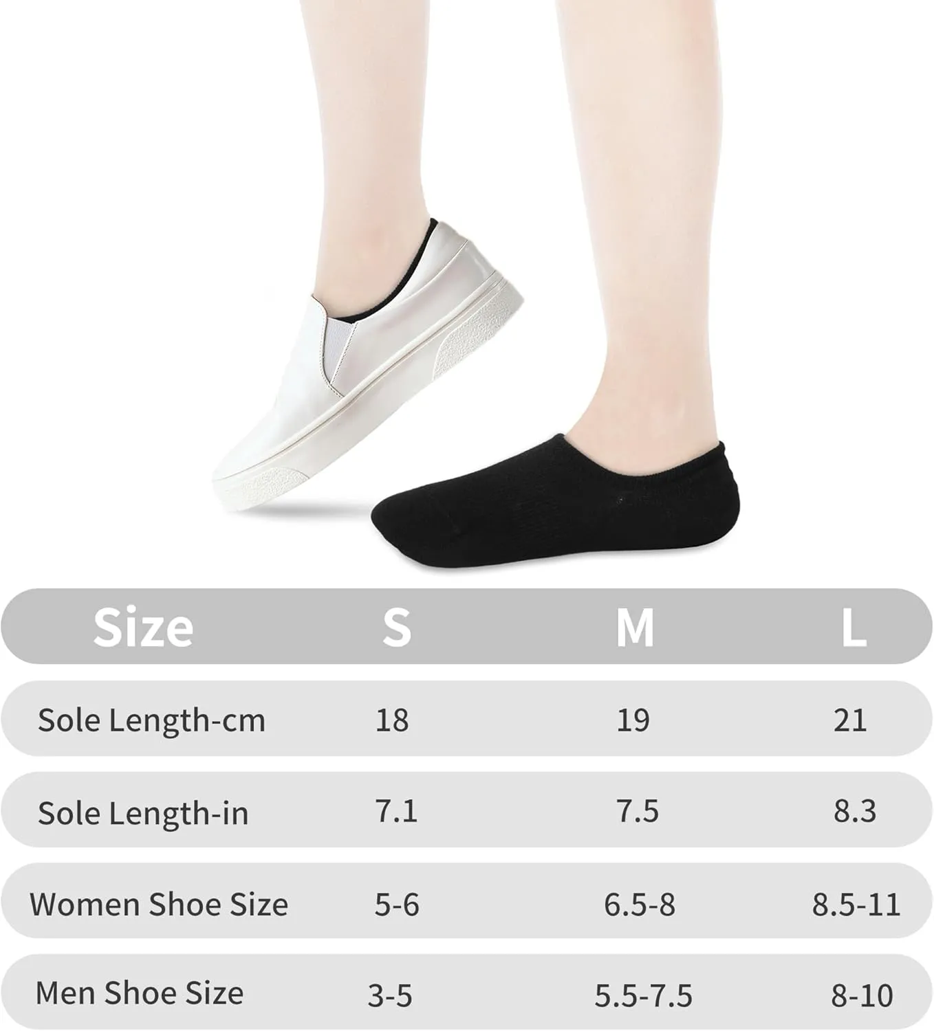 VOROLO No Show Socks for Womens,Low Cut Ankle Sock,Non Slip Flat Boat Invisible Liner Athletic Socks