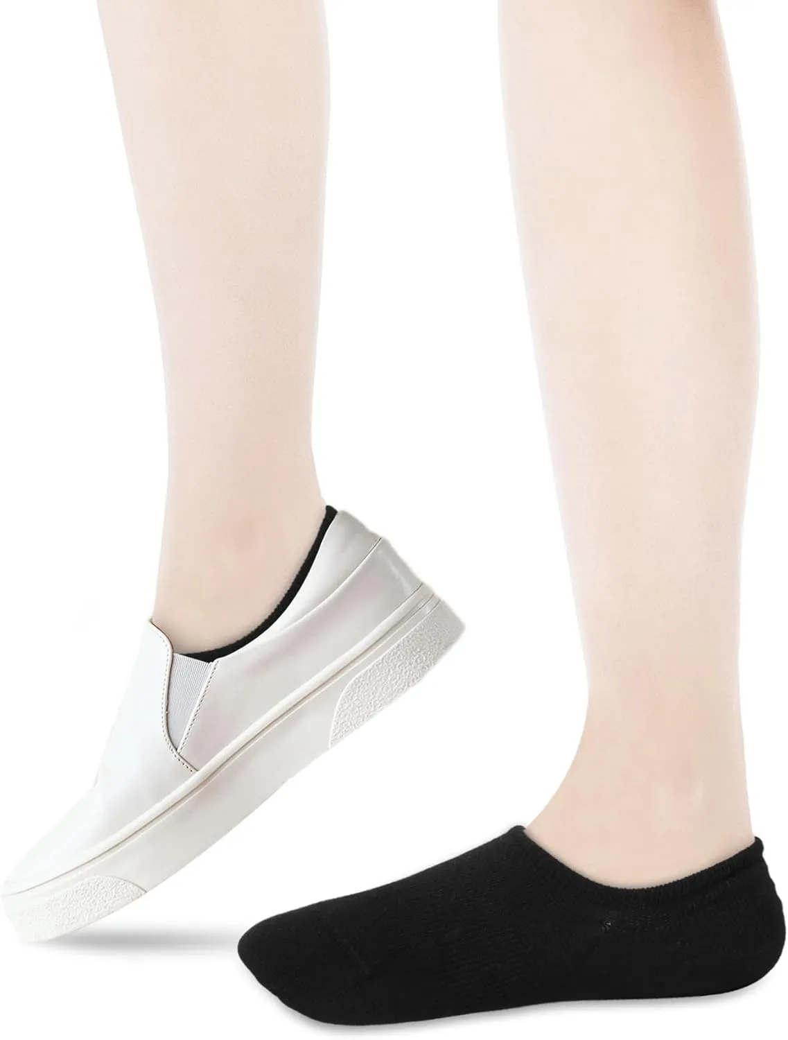 VOROLO No Show Socks for Womens,Low Cut Ankle Sock,Non Slip Flat Boat Invisible Liner Athletic Socks