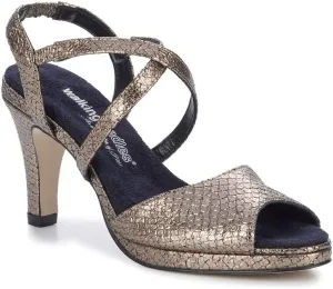 Walking Cradles Porsha Pewter Jasmine Leather 8.5 WW (EE)