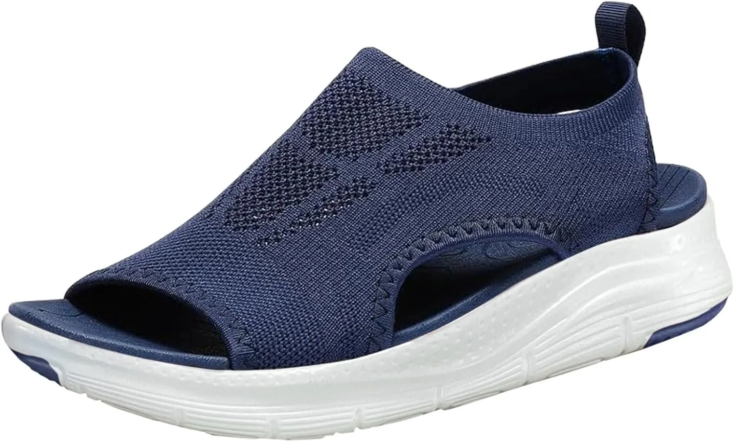 Walking Sandals for Women Platform Wedge with Arch Support Orthotic Comfortable Plantar Fasciitis Sandal Non-slip Casual Open Toe Sport Slip-Ons for Athletic Summer Beach Outdoor