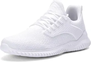 Walking Shoes for Men Sneakers - Memory Foam Tennis Running Shoes for Athletic Workout Gym Jogging Sports Lightweight Breathable Casual Sneakers