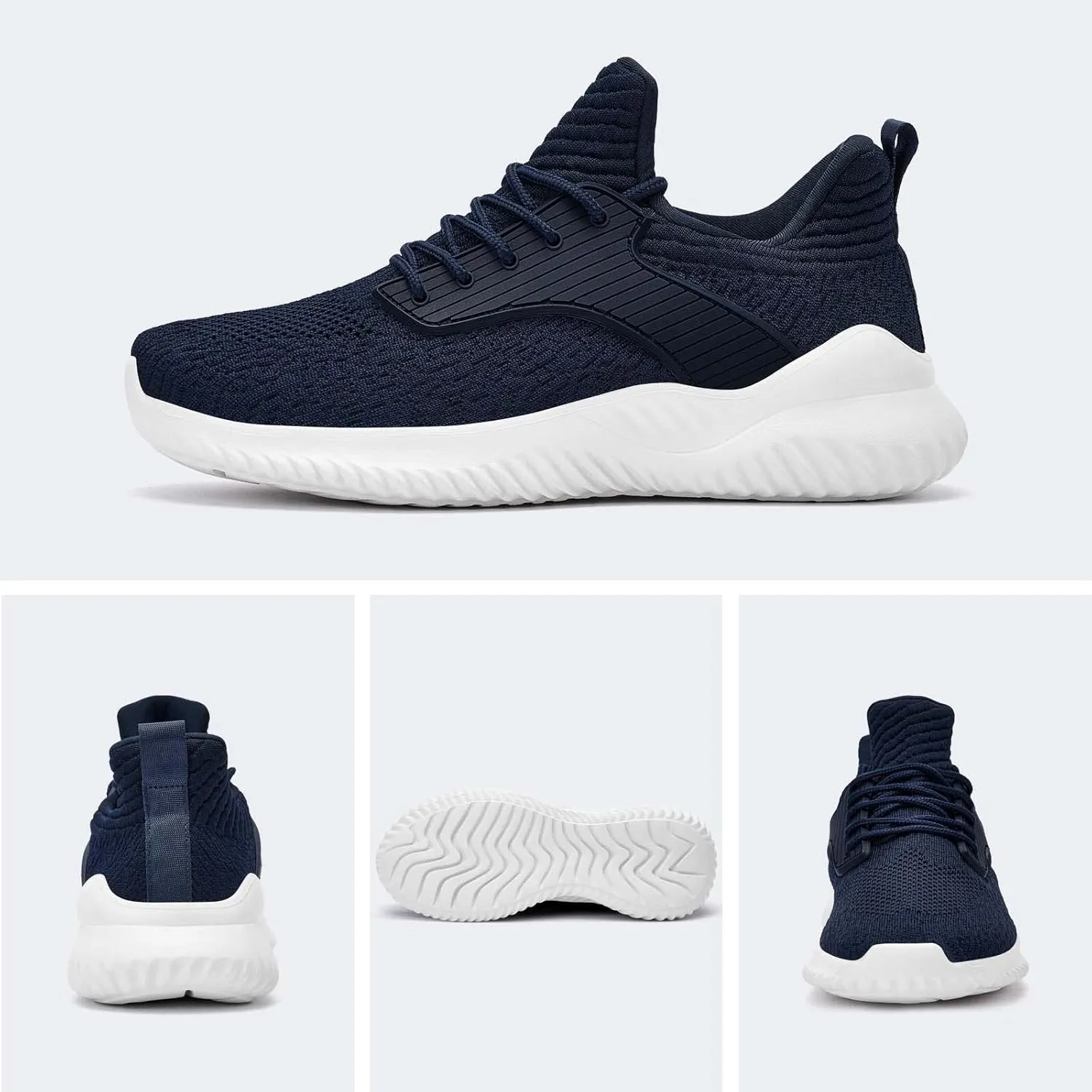 Walking Shoes for Men Sneakers - Memory Foam Tennis Running Shoes for Athletic Workout Gym Jogging Sports Lightweight Breathable Casual Sneakers