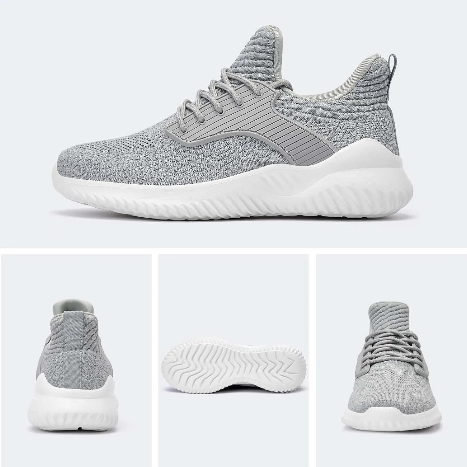 Walking Shoes for Men Sneakers - Memory Foam Tennis Running Shoes for Athletic Workout Gym Jogging Sports Lightweight Breathable Casual Sneakers