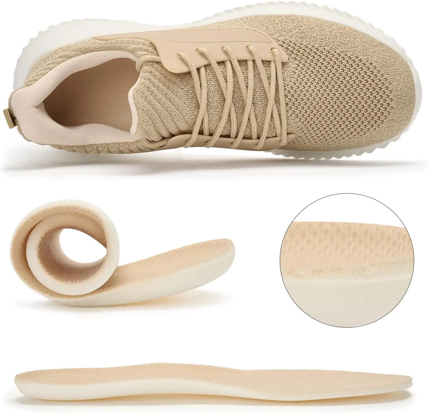 Walking Shoes for Men Sneakers - Slip on Memory Foam Running Tennis Shoes for Athletic Workout Gym Jogging Indoor Outdoor Lightweight Breathable Casual Sneakers