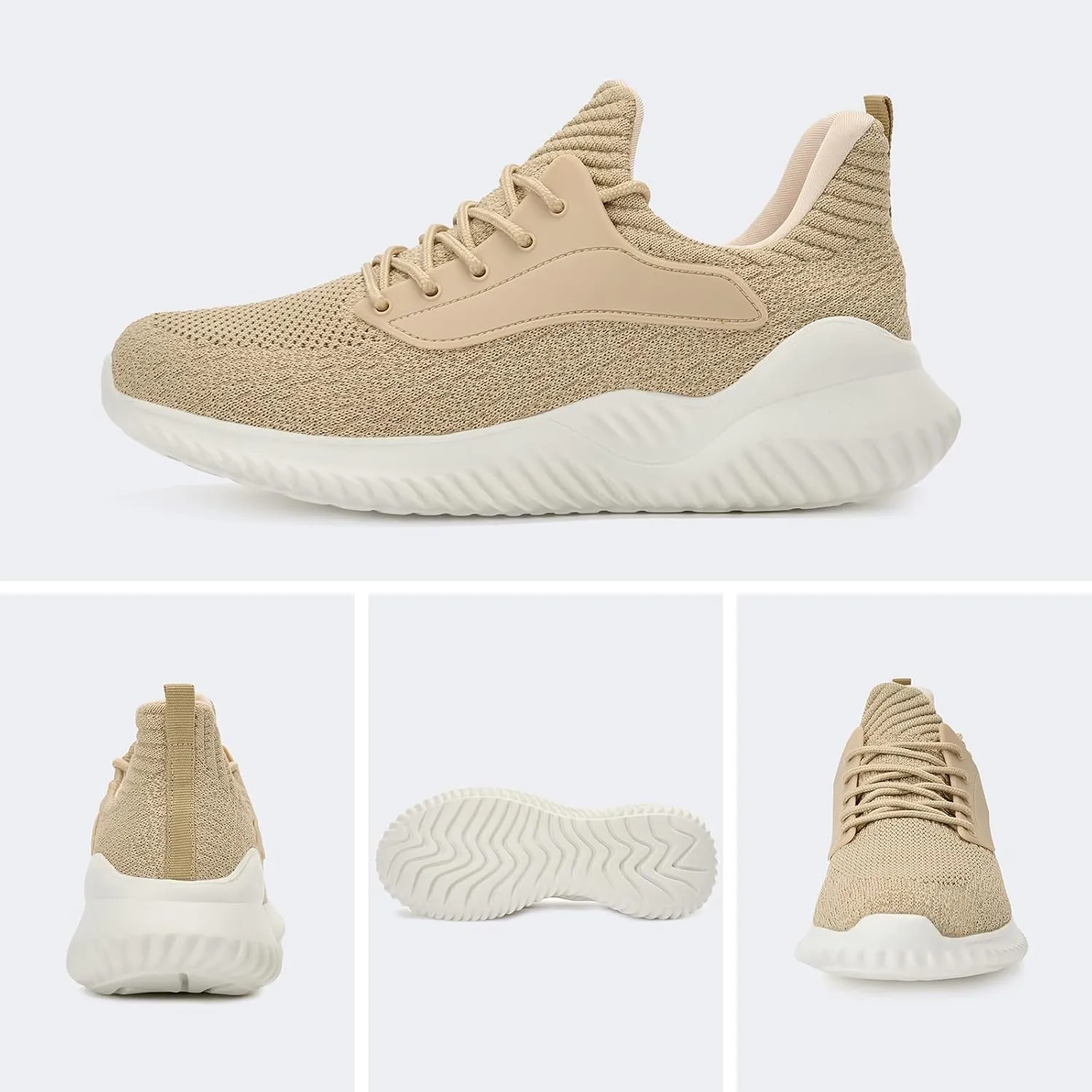 Walking Shoes for Men Sneakers - Slip on Memory Foam Running Tennis Shoes for Athletic Workout Gym Jogging Indoor Outdoor Lightweight Breathable Casual Sneakers