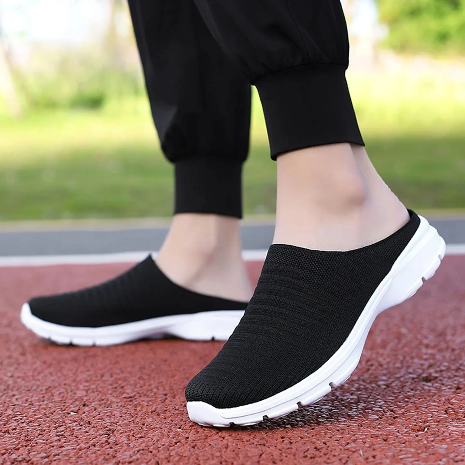 Walking Tennis Shoes for Women Breathable Knitted Mesh Non Slip Sneakers Fashion Couple Matching Walking Shoes
