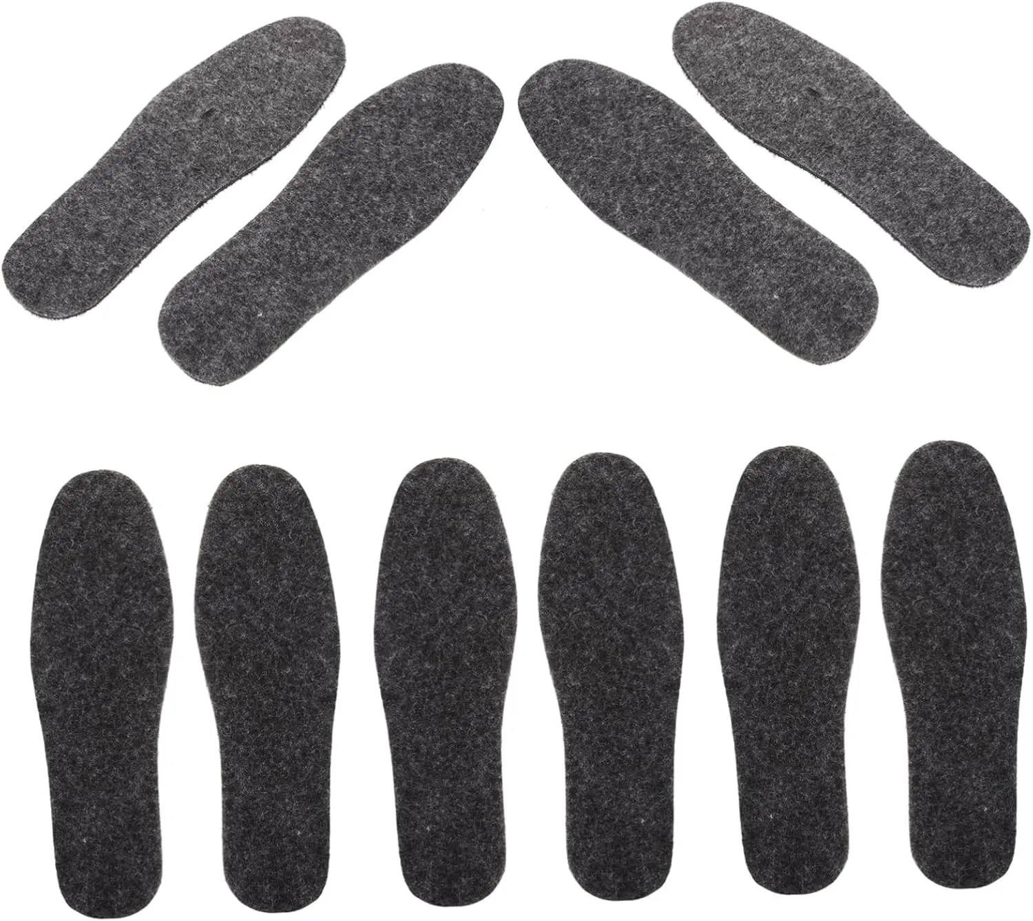 Warm Felt Insoles for Women Boot Liners Thermal Inserts Comfortable Sole Pads for Winter Shoes