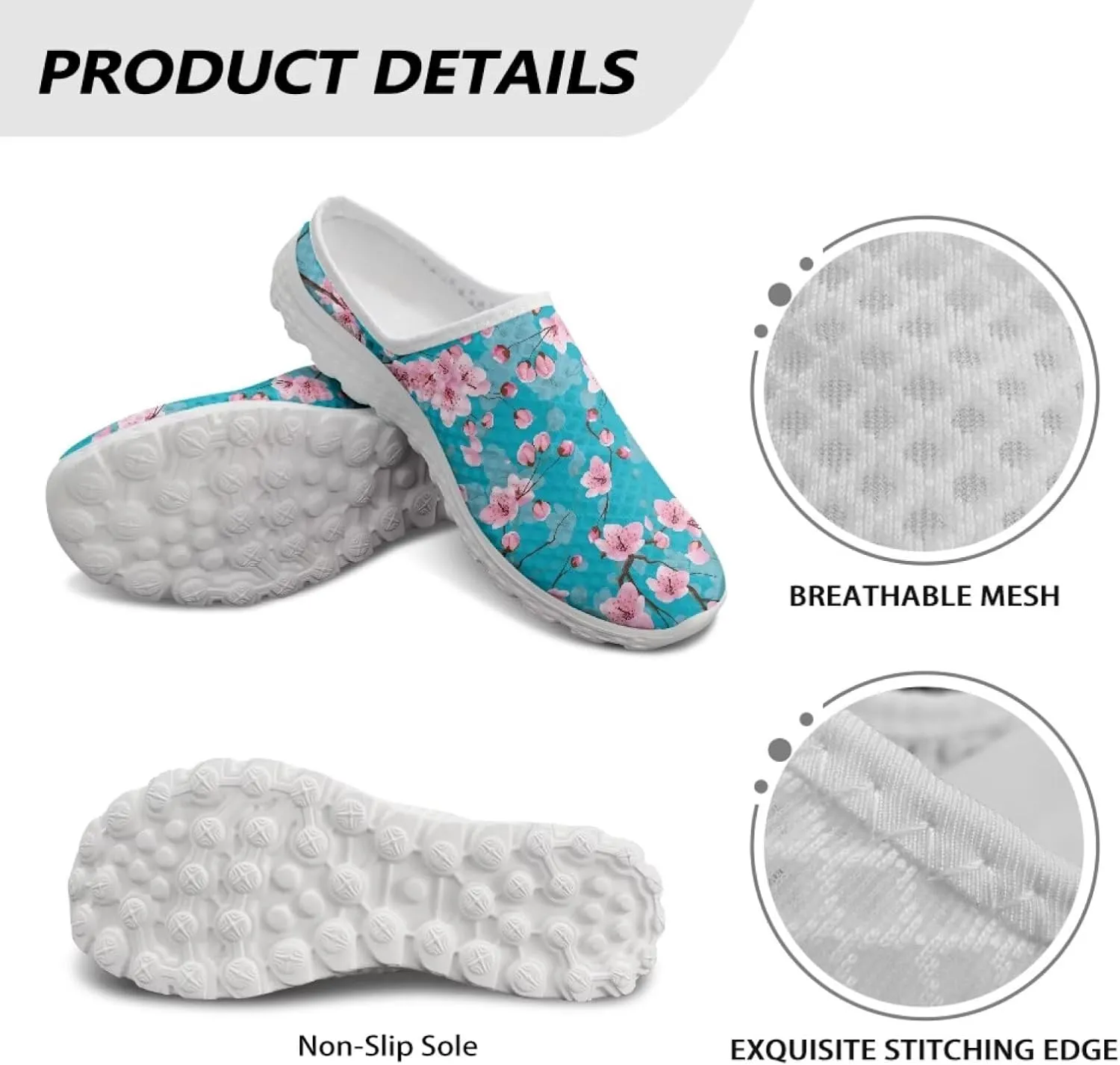 Water Shoes for Wome Mules Slip On Mesh Flats Aqua Shoes Lightweight Comfy Womens Casual Flats Barefoot Footwear