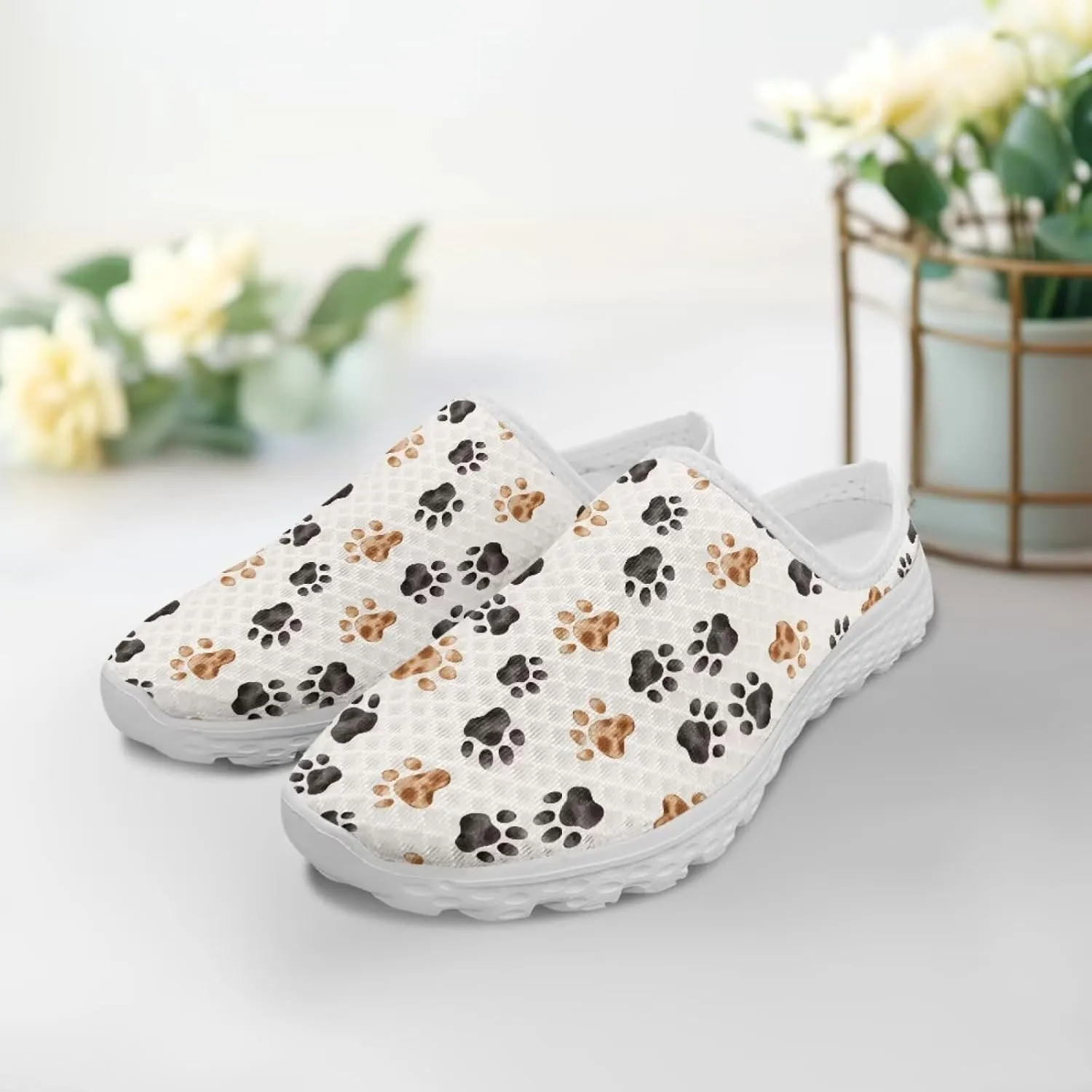 Water Shoes for Wome Mules Slip On Mesh Flats Aqua Shoes Lightweight Comfy Womens Casual Flats Barefoot Footwear