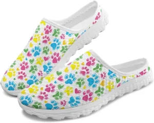 Water Shoes for Wome Mules Slip On Mesh Flats Aqua Shoes Lightweight Comfy Womens Casual Flats Barefoot Footwear
