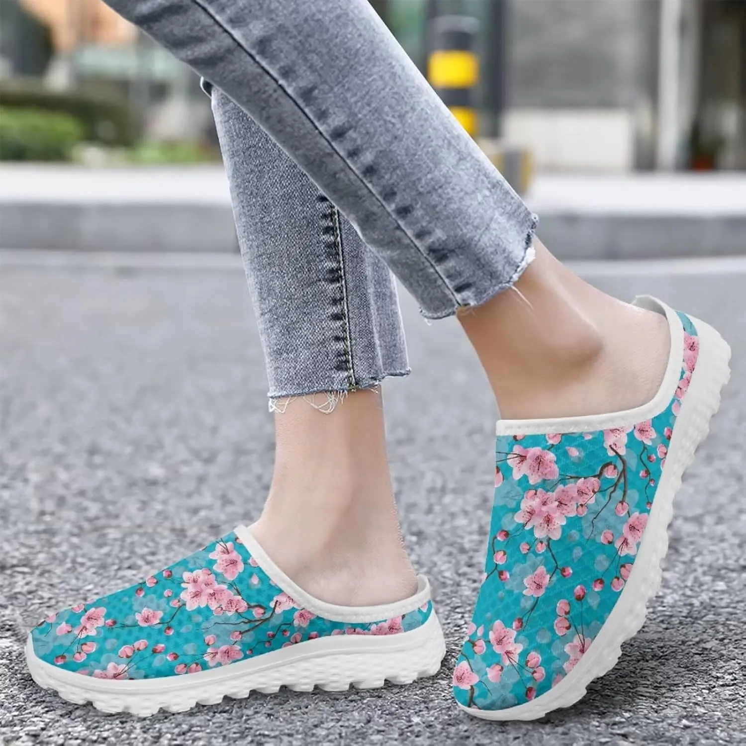 Water Shoes for Wome Mules Slip On Mesh Flats Aqua Shoes Lightweight Comfy Womens Casual Flats Barefoot Footwear