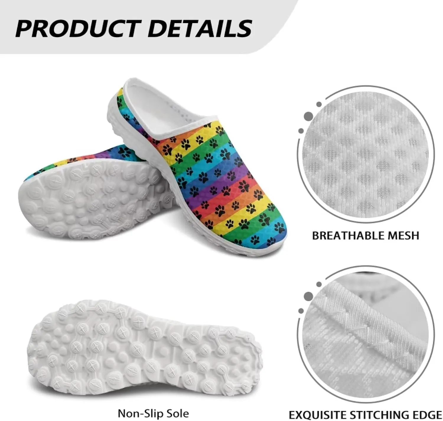 Water Shoes for Wome Mules Slip On Mesh Flats Aqua Shoes Lightweight Comfy Womens Casual Flats Barefoot Footwear