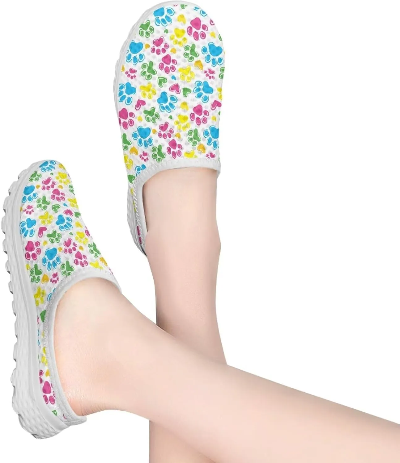 Water Shoes for Wome Mules Slip On Mesh Flats Aqua Shoes Lightweight Comfy Womens Casual Flats Barefoot Footwear