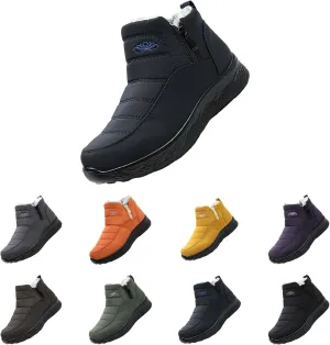 Waterproof Boots for Women Anti-Slip Mid-Calf Snow Boots Warm Outdoor Comfortable Hiking Booties