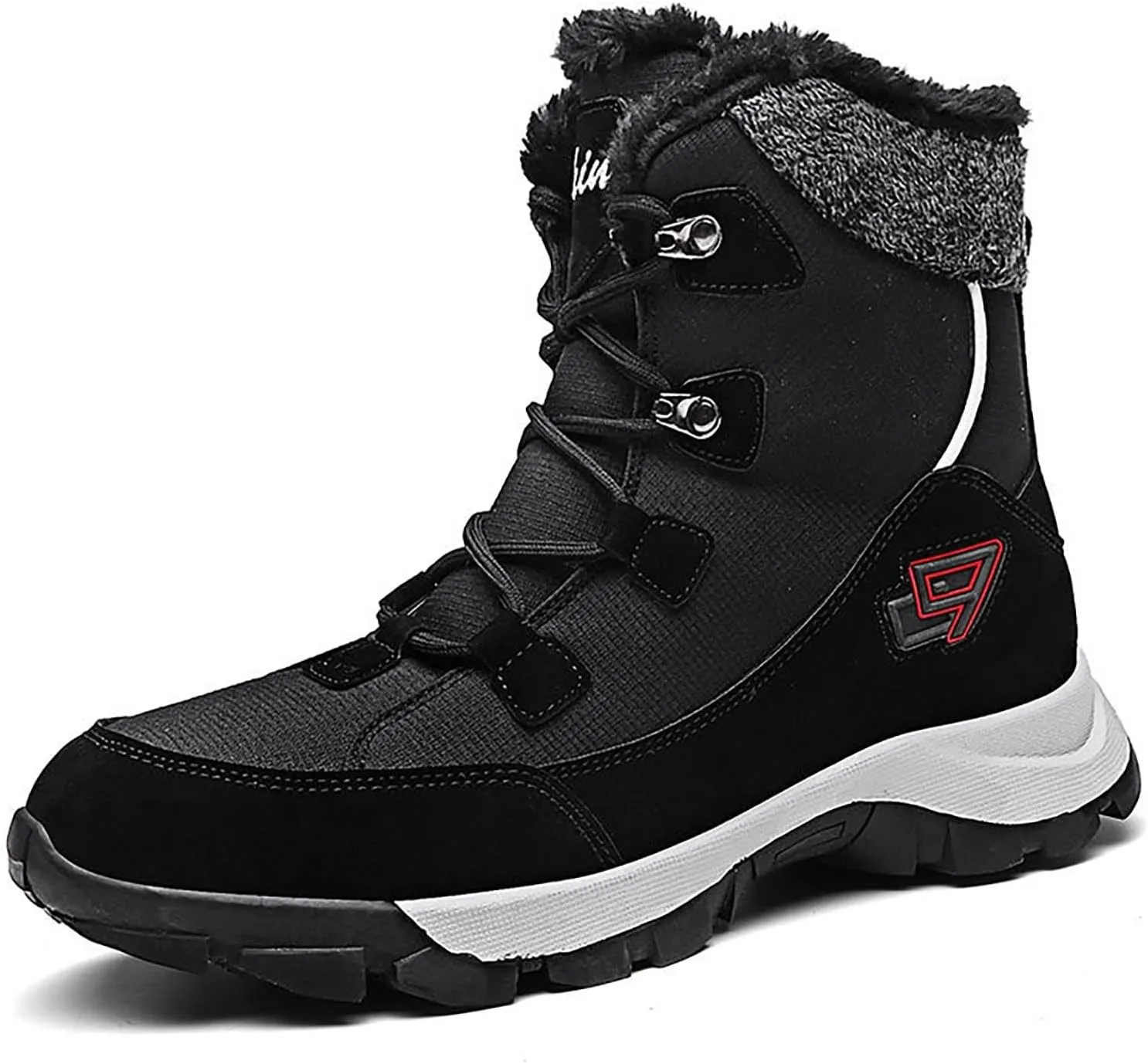 Waterproof Boots for Women Anti-Slip Mid-Calf Snow Boots Warm Outdoor Comfortable Hiking Booties