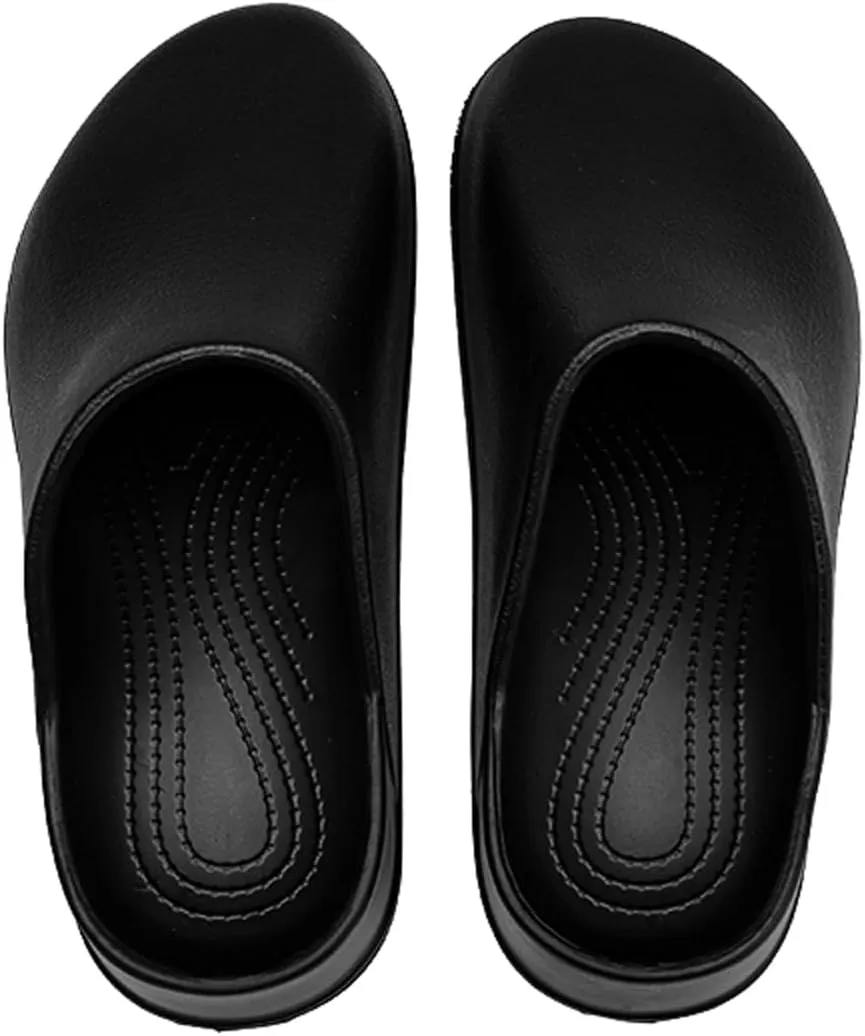Waterproof EVA Garden Clogs for Men and Women - Non-Slip, Lightweight House Slippers - Oil & Water Resistant Safety Shoes for Kitchen, Restaurant, Garden, Hospital - Basic & Lined Versions