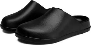 Waterproof EVA Garden Clogs for Men and Women - Non-Slip, Lightweight House Slippers - Oil & Water Resistant Safety Shoes for Kitchen, Restaurant, Garden, Hospital - Basic & Lined Versions